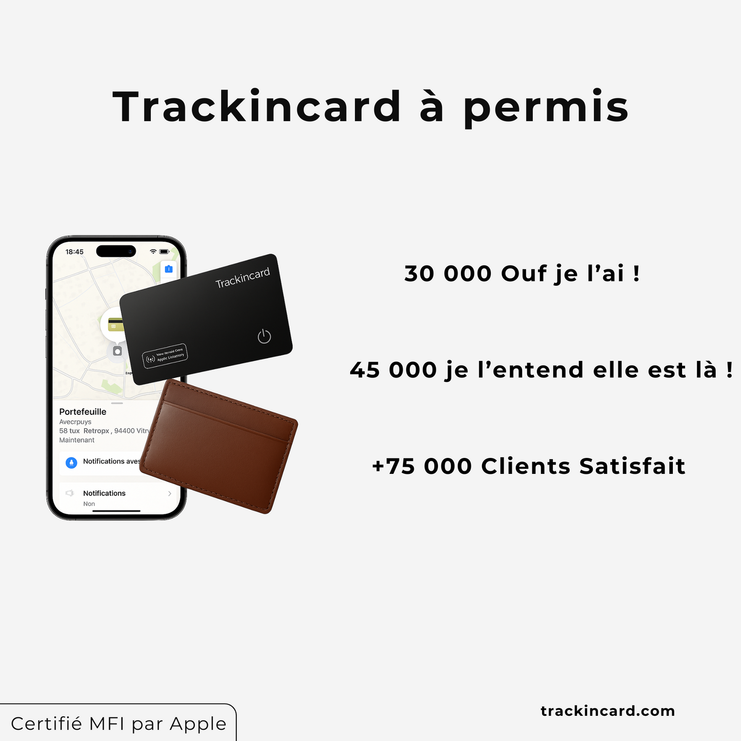 TrackinCard™ - Carte de localisation